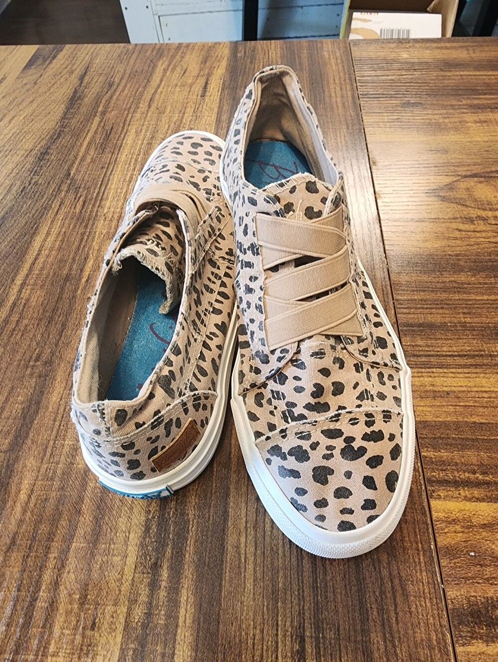Blowfish Leopard Print Slip-On Sneakers